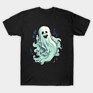 Eerie Halloween Ghoul Art - Spooky Season Delight T-Shirt